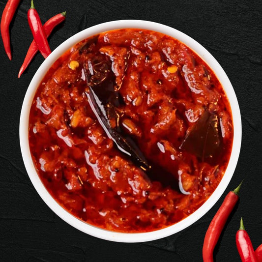 Pandu Mirchi Pachadi (Red Chili Pickle)